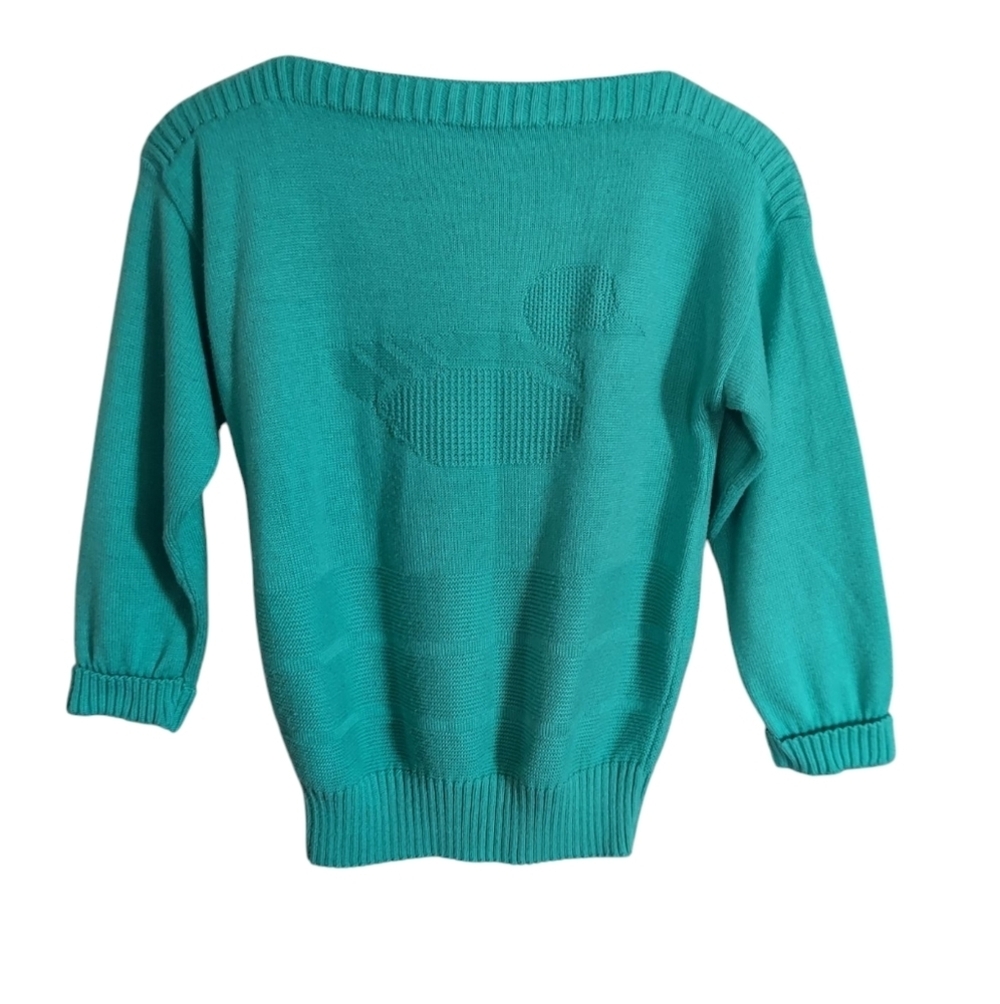 Vintage Kenneth Too Boatneck "Duck" Knit Sweater USA